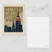 Carte De Correspondance Skyline de New York (Devant / Derrière)