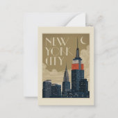 Carte De Correspondance Skyline de New York (Devant)