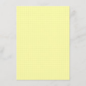 Carte De Correspondance Small Yellow Grid Graph Paper Note Cards (Squares) (Devant)