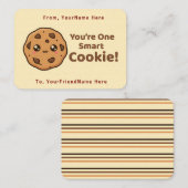 Carte De Correspondance Smart Cookie Cute Classroom Valentine Card (Devant / Derrière)