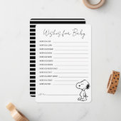 Carte De Correspondance Snoopy d'arachides - Bébé Sprinkle Wives for Baby (Devant/Arrière en situation)