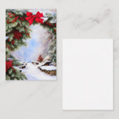 Carte De Correspondance Snow and berries arch budget mini Christmas (Devant / Derrière)