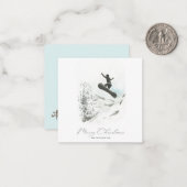 Carte De Correspondance Snowboard (Devant/Arrière en situation)