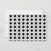 Carte De Correspondance Soccer Balls Black and White Custom Monogram (Dos)
