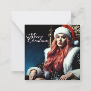 Carte De Correspondance Soeur la plus chaude de père Noël - Merry Xmas 031