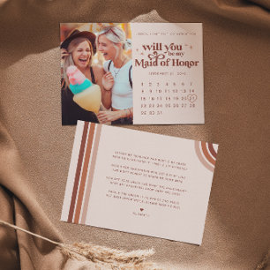 Carte De Correspondance Sois ma demoiselle d'honneur Photo & Calendrier