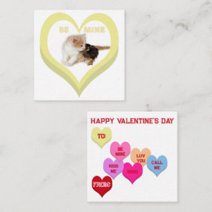 Carte De Correspondance SOIS MIEUX Valentine Critters Conversation Coeurs