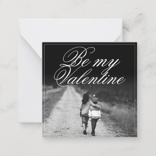 Carte De Correspondance Sois mon Valentin - Côte à côte (Devant)