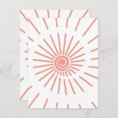 Carte De Correspondance Soleil 10 (Devant / Derrière)