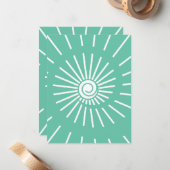 Carte De Correspondance Soleil 12 (Devant/Arrière en situation)