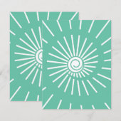 Carte De Correspondance Soleil 12 (Devant / Derrière)