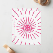 Carte De Correspondance Soleil 15 (Devant/Arrière en situation)