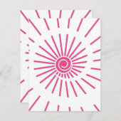 Carte De Correspondance Soleil 15 (Devant / Derrière)