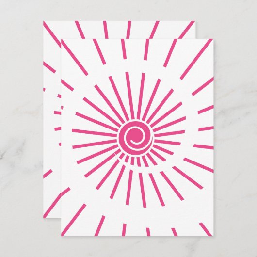 Carte De Correspondance Soleil 15 (Devant / Derrière)