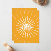 Carte De Correspondance Soleil 2 (Devant/Arrière en situation)