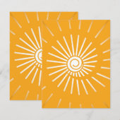 Carte De Correspondance Soleil 2 (Devant / Derrière)