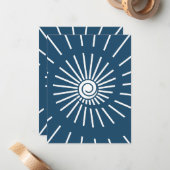 Carte De Correspondance Soleil 8 (Devant/Arrière en situation)