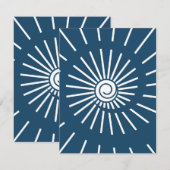 Carte De Correspondance Soleil 8 (Devant / Derrière)