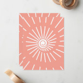 Carte De Correspondance Soleil 9 (Devant/Arrière en situation)