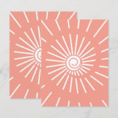 Carte De Correspondance Soleil 9 (Devant / Derrière)