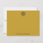 Carte De Correspondance Soleil Aztèque (Dos)