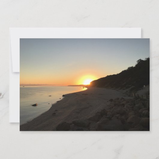 Carte De Correspondance Soleil sur Long Island Sound (Devant)