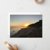 Carte De Correspondance Soleil sur Long Island Sound (Devant/Arrière en situation)