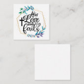 Carte De Correspondance Son Amour n'échoue jamais (Devant / Derrière)