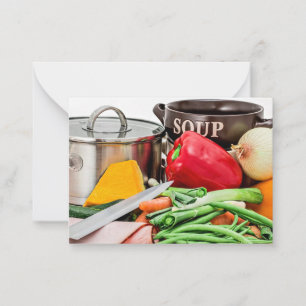 Carte De Correspondance Soupe maison...Yum !