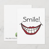 Carte De Correspondance Souriez ! (Devant / Derrière)