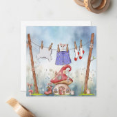 Carte De Correspondance Souris espiègles (Devant/Arrière en situation)