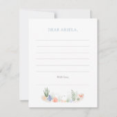 Carte De Correspondance Sous la mer 1er fête d'anniversaire (Devant)