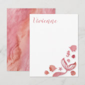 Carte De Correspondance Sous la sirène de mer (Devant / Derrière)