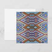 Carte De Correspondance Southwestern Bead Art (Devant / Derrière)