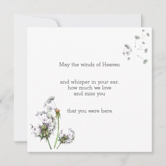 Carte De Correspondance Souvenir de Dandelion (Devant)