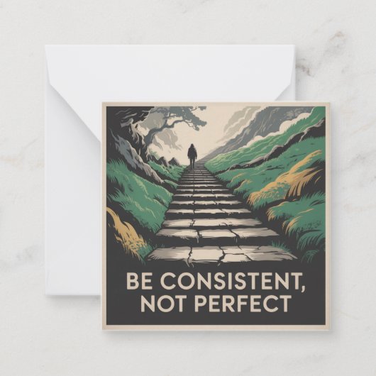 Carte De Correspondance Soyez cohérent, pas parfait (Devant)