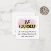 Carte De Correspondance *~* SOYEZ VOTRE AP62 Coelho Flat Note Card (Devant/Arrière en situation)