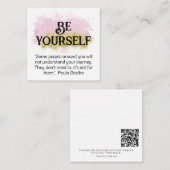 Carte De Correspondance *~* SOYEZ VOTRE AP62 Coelho Flat Note Card (Devant / Derrière)