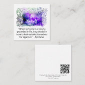 Carte De Correspondance *~* SOYEZ VOUS-MÊME AP62 Epictetus Flat Note Card (Devant / Derrière)