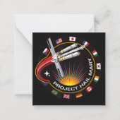 Carte De Correspondance Space Mission Patch (Dos)