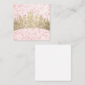 Carte De Correspondance Speckles roses Gold Crown (Devant / Derrière)