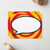 Carte De Correspondance Spirale du message amusant (Devant/Arrière en situation)