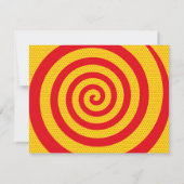 Carte De Correspondance Spirale du message amusant (Dos)