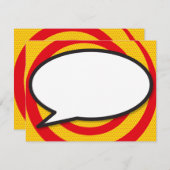 Carte De Correspondance Spirale du message amusant (Devant / Derrière)