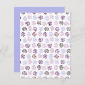 Carte De Correspondance Spirales (Devant / Derrière)