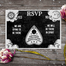 Spirit Board Gothique & Mariage d'Halloween RSVP