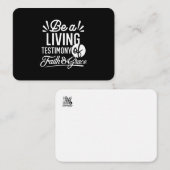 Carte De Correspondance Spiritual Living Testimony Faith and Grace Quote (Devant / Derrière)