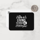 Carte De Correspondance Spiritual Living Testimony Faith and Grace Quote (Devant/Arrière en situation)
