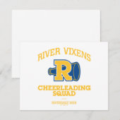 Carte De Correspondance Squad Cheerled River Vixens (Devant / Derrière)