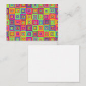 Carte De Correspondance Squares (Devant / Derrière)